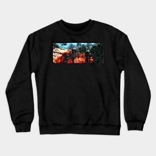 Sunset over Trees Crewneck Sweatshirt